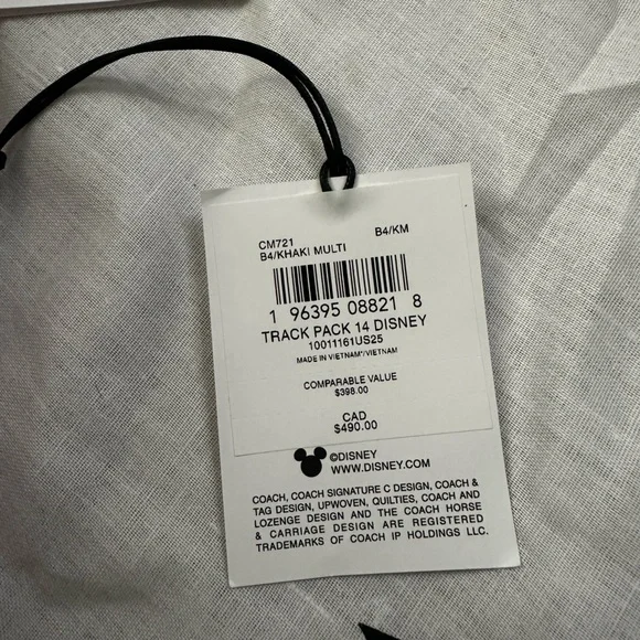 Disney x Coach Track Pack 14 Slingback Bag - Picture 13 of 13